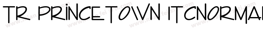 TR Princetown ITCNormal字体转换